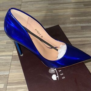 Blue Stiletto Heels